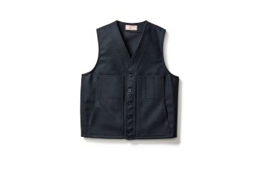 Image of Filson Mackinaw Wool Vest - Women's, Navy, Extra Large, 11010055-NAVY-XL