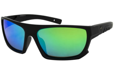 Image of Filthy Anglers Castaic EP Mirror Sunglasses - Mens, Matte Black Frame, Polarized EP Green Mirror Lens, CASMBK-EP-G
