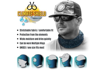 Image of Filthy Anglers Climate Shield Face Mask, Blue, One Size, HSHIELD1