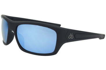 Image of Filthy Anglers Mystic Sunglasses - Mens, Matte Black Frame, Polarized w/ Ice Blue Mirror Lens, MYSMBK01P-WB