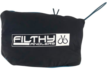 Image of Filthy Anglers Packable Windbreaker Jacket, Black, Medium, WINDBLK-M