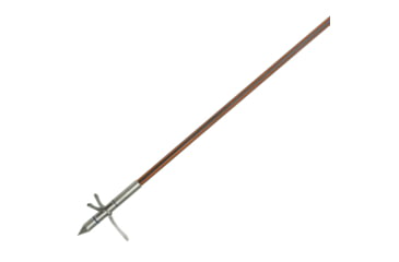 Image of Fin-Finder Hydro Carbon IL Bowfishing Arrow with Kraken 3 Barb Point, Orange/Black, 5/16 in., 1601193