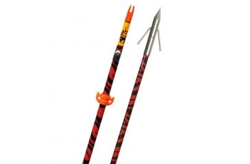 Image of Fin-Finder Hydro-Skin Arrow, Orange Zebra w/Big Head Pro 60857