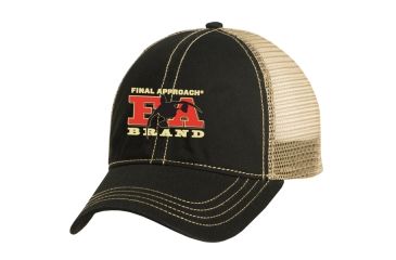 Image of Final Approach Mesh Cap, Black/Tan 58610