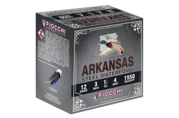 Image of Fiocchi Arkansas Steel 12 Gauge 1 1/5 oz 3in Centerfire Shotgun Ammo, 25 Rounds, 123ADS4