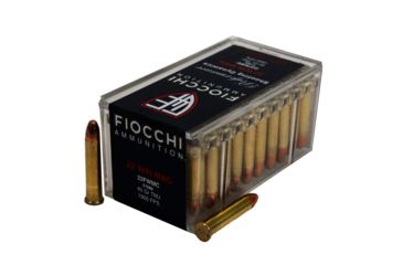 Image of Fiocchi Dynamics 22WMR 40 Grain FMJ Brass Rimfire Ammo, 50 Rounds, 22FWMC