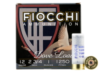 Image of Fiocchi 23GT6 Shooting Dynamics Dove Loads 12 Gauge 2.75 1 Oz 6 Shot 25 Bx/ 10