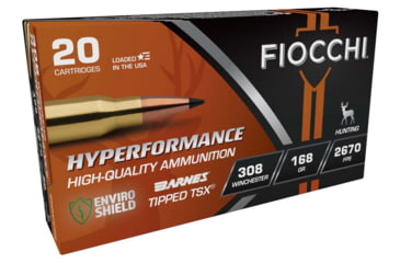 Image of Fiocchi Extrema Leadless .308 Winchester 168 Grain Tipped TSX Boat Tail R, 308TTSX