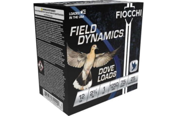 Image of Fiocchi Dove/Quail 12 Gauge 1 oz 2 3/4in Shotgun Ammo, 25 Rounds, 12DLS17