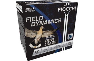 Image of Fiocchi Dove/Quail 20 Gauge 7/8 oz 2 3/4in Shotgun Ammo, 25 Rounds, 20DLS7