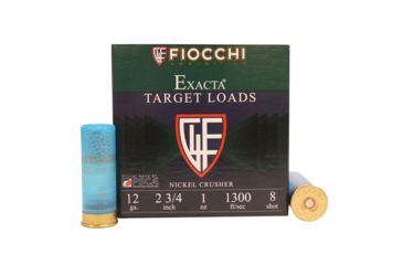 Image of Fiocchi Exacta 12ga 2.75 8sh 1oz /25 12CRN8