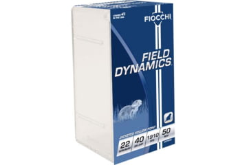 Image of Fiocchi Field Dynamics .22 WMR 40 Grain Jacketed Hollow Point Brass Ammo, 50 Rounds, 22FWMB