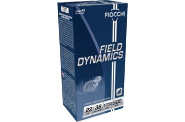 Image of Fiocchi Field Dynamics .22LR 38 Grain Copper Plated Hollow Point Brass Brass Ammo, 50 Rounds, 22FHVCHP