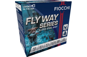 Image of Fiocchi Flyway 12 Gauge 1-3/8oz 3.5in Shotgun Ammo, BB Shot, 25 Rounds, 1235STBB
