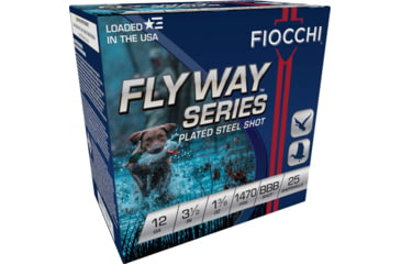 Image of Fiocchi Flyway 12 Gauge 1-3/8oz 3.5in Shotgun Ammo, BBB Shot, 25 Rounds, 1235ST3B
