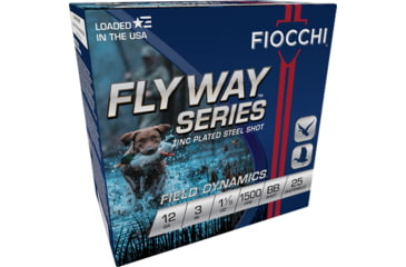 Image of Fiocchi Flyway Steel 12ga. 3'' 1500fps. 1-1/8oz. #bb 25-pack