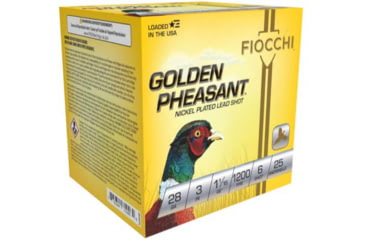 Image of Fiocchi Golden Pheasant 28 Gauge 1 1/16oz 3in 6 Size Shotgun Ammo, 25 Rounds, 283GP6