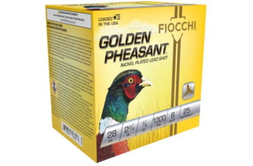 Image of Fiocchi Golden Pheasant 28 Gauge 7/8oz 2.75in 6 Size Shotgun Ammo, 25 Rounds, 28GP6