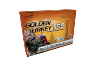 Image of Fiocchi Golden Turkey TSS 28 Gauge 1 1/16 oz 3in Shotgun Ammo, 5 Rounds, 283TSS9