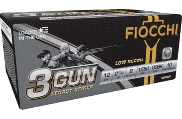 Image of Fiocchi Low Recoil 12 Gauge 9oz 2-3/4in Shotgun Ammo, #00BK,10 Rounds, 12BK3G00
