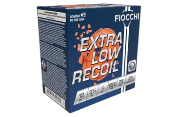 Image of Fiocchi Low Recoil Trainer 12 Gauge 7/8oz 2-3/4in Shotgun Ammo, #7.5, 25 Rounds, 1278OZ75