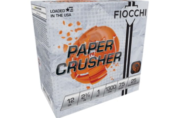 Image of Fiocchi Paper Crusher 12 Gauge 1 oz 2 3/4in Shotgun Ammo, 25 Rounds, 12FPCRS7