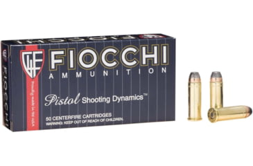 Image of Fiocchi Pistol Shooting Dynamics Handgun Ammunition .44 Mag 240 gr JSP 1310 fps 50/box, 44A500 USA