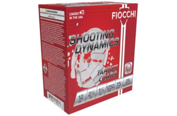 Image of Fiocchi Shootng Dynamics 12 Gauge 1 1/8oz 2-3/4in Shotgun Ammo, 7.5, 1250, 25 Rounds, 12SD18X7
