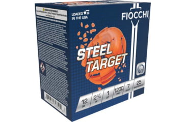 Image of Fiocchi Steel Target Low Recoil 12 Gauge 2.75in 1oz 7 Shot Shotgun Ammo, 25 Rounds, 12SLR7