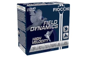 Image of Fiocchi Vi Helocity 12 Gauge 1 1/4oz 2.75in 6 Shot Shotgun Ammo, 25 Rounds, 12HV6