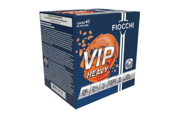 Image of Fiocchi VIP Heavy 28 Gauge 3.4oz 2-3/4in Shotgun Ammo, #8, 25 Rounds, 28VIPH8