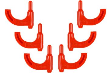 Image of Firearms Safety Devices Fsdc Loaded Chamber Indicator Safety Flags Orange Pistol 6pk