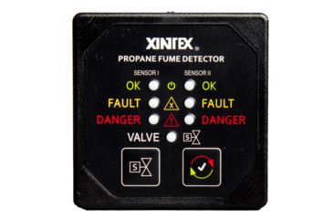 Image of Fireboy-Xintex Propane Fume Detector w/2 Plastic Sensors - No Solenoid Valve - Square Black Bezel Display 63847