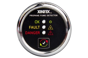 Image of Fireboy-Xintex Propane Fume Detector w/Plastic Sensor - No Solenoid Valve - Chrome Bezel Displa 63835