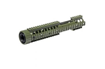 Image of Firefield Carbine 12.25 Inch Floating Quad Rail with Cutout Olive Drab FF34006OD