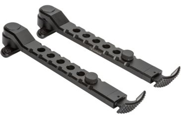 Image of Firefield Scarab Two-Piece Bipod, KeyMod, 9-12in, Two-Piece, Black, FF34025KMD