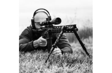 Image of Firefield Scarab Two-Piece Bipod, M-LOK, 9-12in, Two-Piece, Black, FF34025MLK