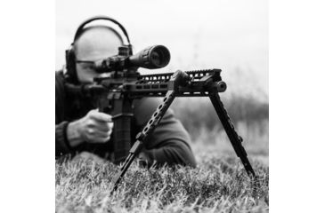 Image of Firefield Scarab Two-Piece Bipod, M-LOK, 9-12in, Two-Piece, Black, FF34025MLK