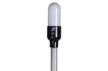 Image of Firefly Stern Light, Diamond Series,Silver,Carbon Fiber,Extends to 9 ft 4 inches,High Output LED Bulb, Custom No Glare Globe, DSSL0S