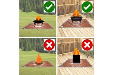 Image of Fireside Outdoor Ember Mat, 68in x 60in, CDEM72