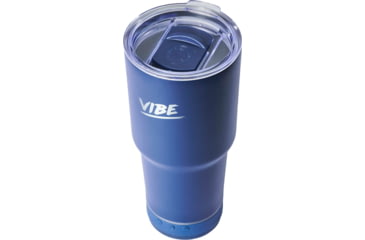 Image of Fireside Outdoor Vibe Tumbler with/ Water-Resistant Bluetooth Speaker, Navy Blue, 28oz, VIBE-28-NBLU