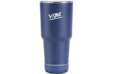 Image of Fireside Outdoor Vibe Tumbler with/ Water-Resistant Bluetooth Speaker, Navy Blue, 28oz, VIBE-28-NBLU