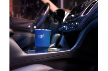Image of Fireside Outdoor Vibe Tumbler with/ Water-Resistant Bluetooth Speaker, Navy Blue, 28oz, VIBE-28-NBLU