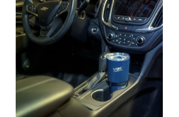 Image of Fireside Outdoor Vibe Tumbler with/ Water-Resistant Bluetooth Speaker, Navy Blue, 28oz, VIBE-28-NBLU