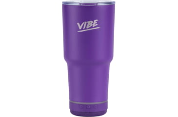 Image of Fireside Outdoor Vibe Tumbler with/ Water-Resistant Bluetooth Speaker, Purple, 28oz, VIBE-28-PUR