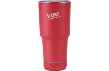 Image of Fireside Outdoor Vibe Tumbler with/ Water-Resistant Bluetooth Speaker, Red, 28oz, VIBE-28-RED
