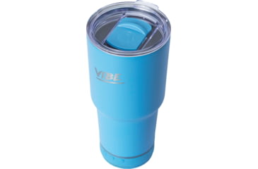 Image of Fireside Outdoor Vibe Tumbler with/ Water-Resistant Bluetooth Speaker, Water Blue, 28oz, VIBE-28-WBLUE