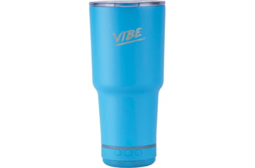 Image of Fireside Outdoor Vibe Tumbler with/ Water-Resistant Bluetooth Speaker, Water Blue, 28oz, VIBE-28-WBLUE