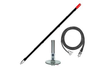 Image of FIRESTIK 2ft Single Roof Mount NGP Kit Complete, Black FG2DDB