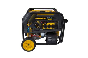 Image of Firman Power and Equipment 10,000/8,000 Watt, Dual Fuel Hybrid Series Generator w/Electric Start, Extended Run Time, Black H08051